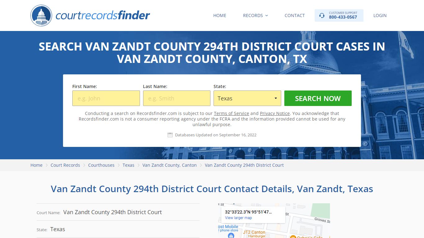 Van Zandt County 294th District Court Case Search - RecordsFinder